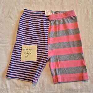 Hanna Andersson girls size size 140 or 10 pajama pants 2 size stripes vguc